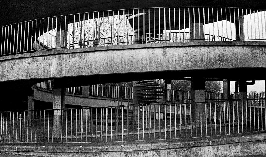 Mouscron, passerelle de la 4 voies